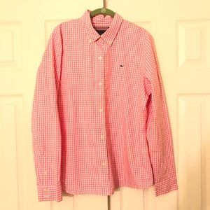 Vineyard Vines checkered button down size 16
